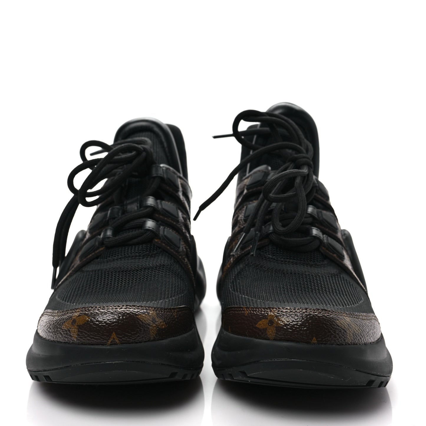 Calfskin Patent Monogram LV Archlight Sneakers 40 Black