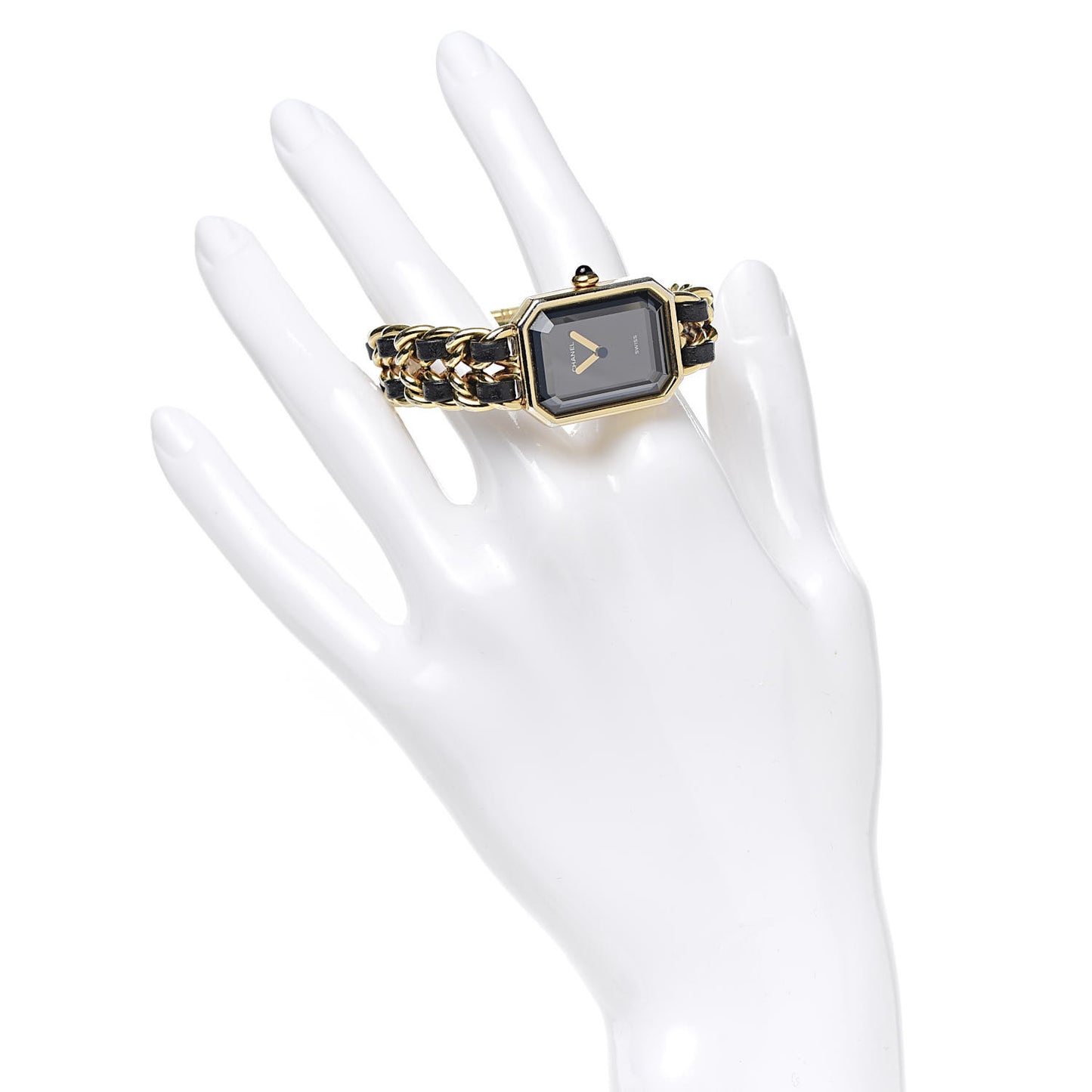 Stainless Steel Lambskin 20mm Chain Premiere Quartz Watch Gold M