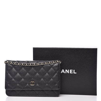 Chanel Caviar Quilted Wallet On Chain WOC Black 11 of 11