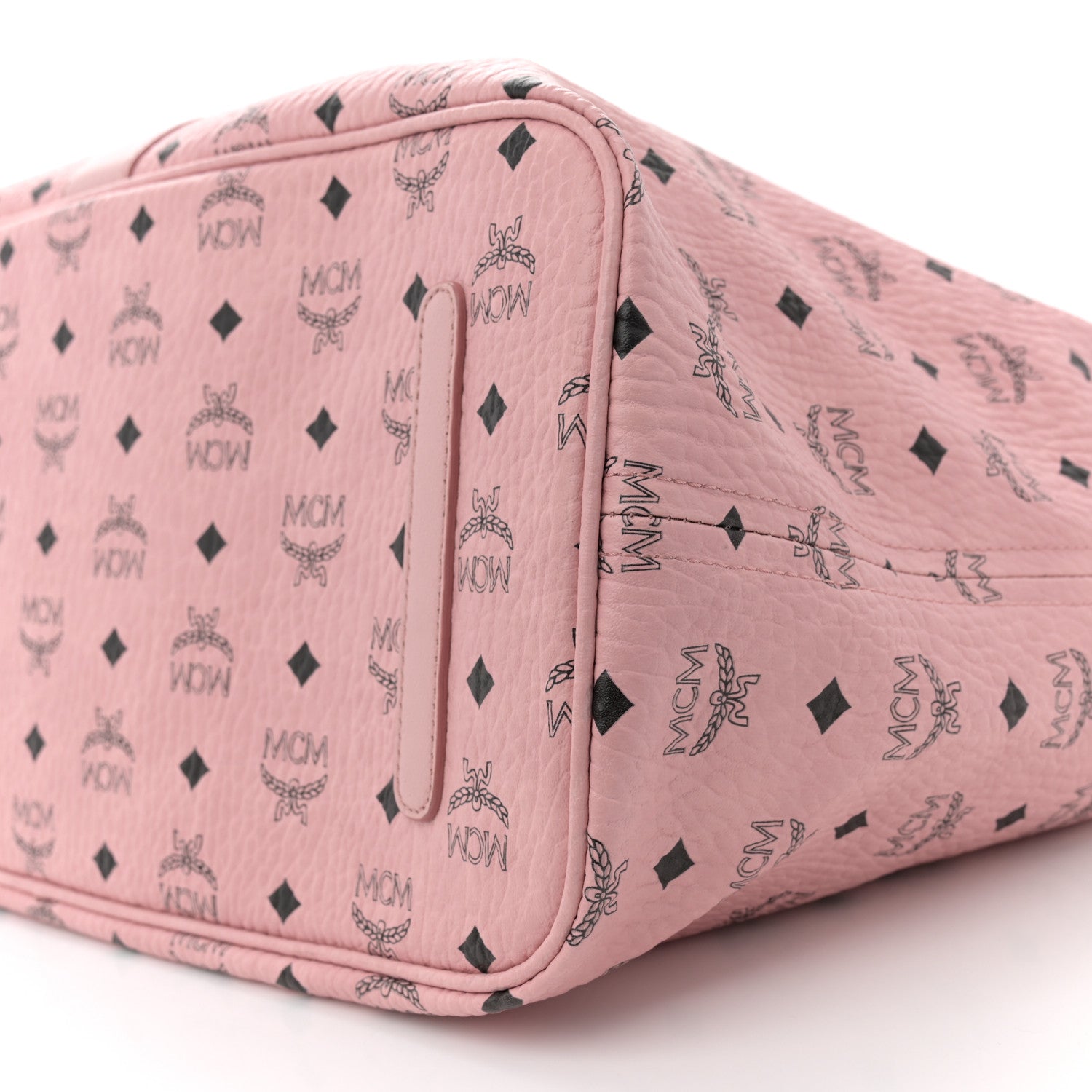 MCM Visetos Large Liz Reversible Shopper Tote Soft Pink 14 of 18