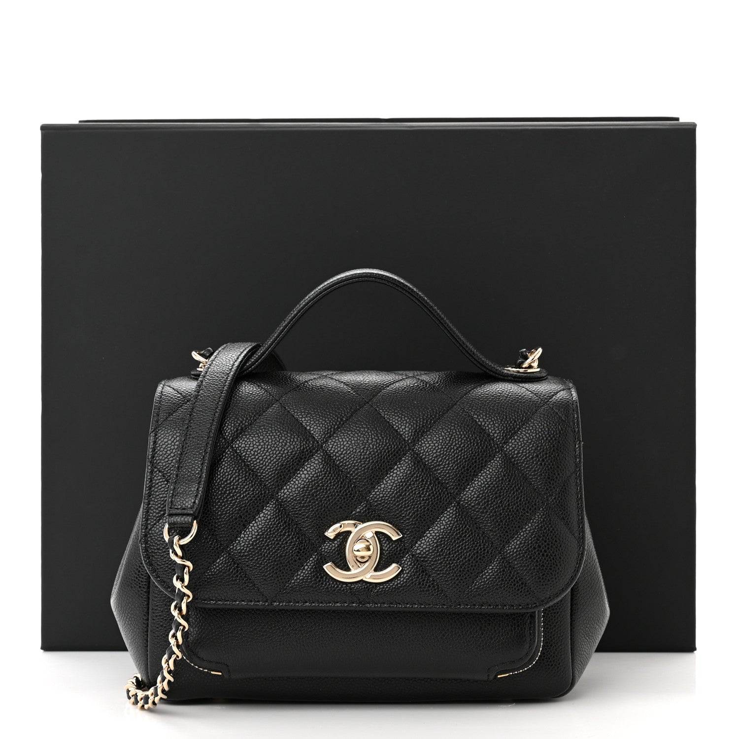 Chanel Caviar Quilted Small Business Affinity Flap Black 11 of 11