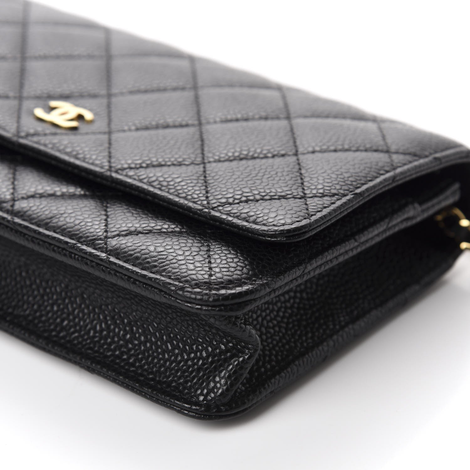 Chanel Caviar Quilted Wallet On Chain WOC Black 8 of 13