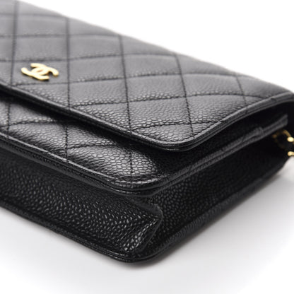 Chanel Caviar Quilted Wallet On Chain WOC Black 8 of 13