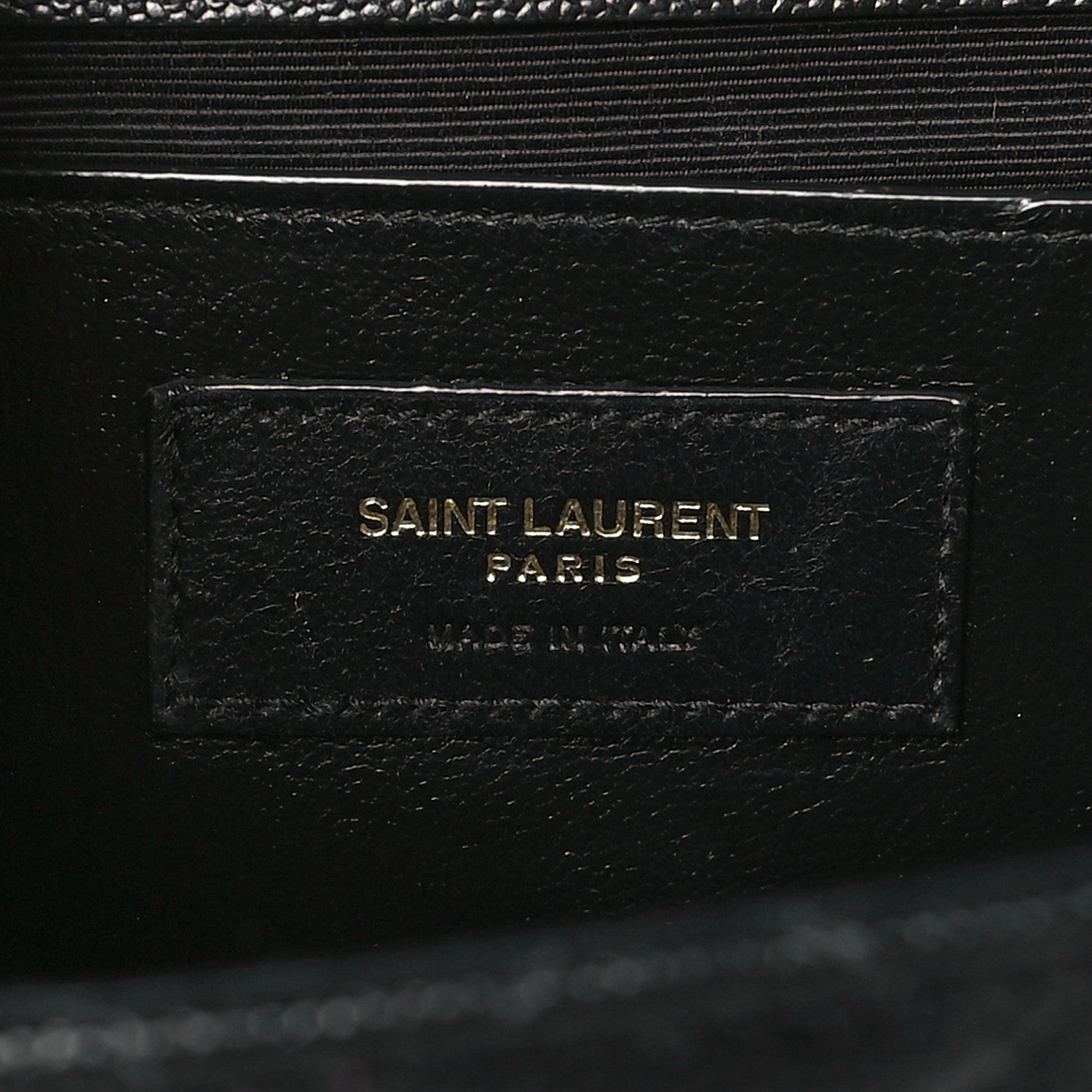 Saint Laurent Grain De Poudre Textured Mixed Matelasse Triquilt Medium Monogram Satchel Black 6 of 9