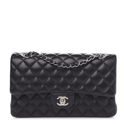 Chanel Lambskin Quilted Medium Double Flap Black 1 of 14