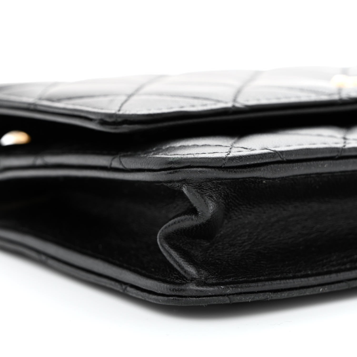 Chanel Lambskin Quilted Trendy CC Wallet On Chain WOC Black 11 of 15