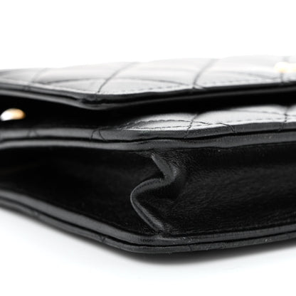 Chanel Lambskin Quilted Trendy CC Wallet On Chain WOC Black 11 of 15