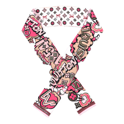 Louis Vuitton Silk Monogram Street Bandeau Rose 1 of 3