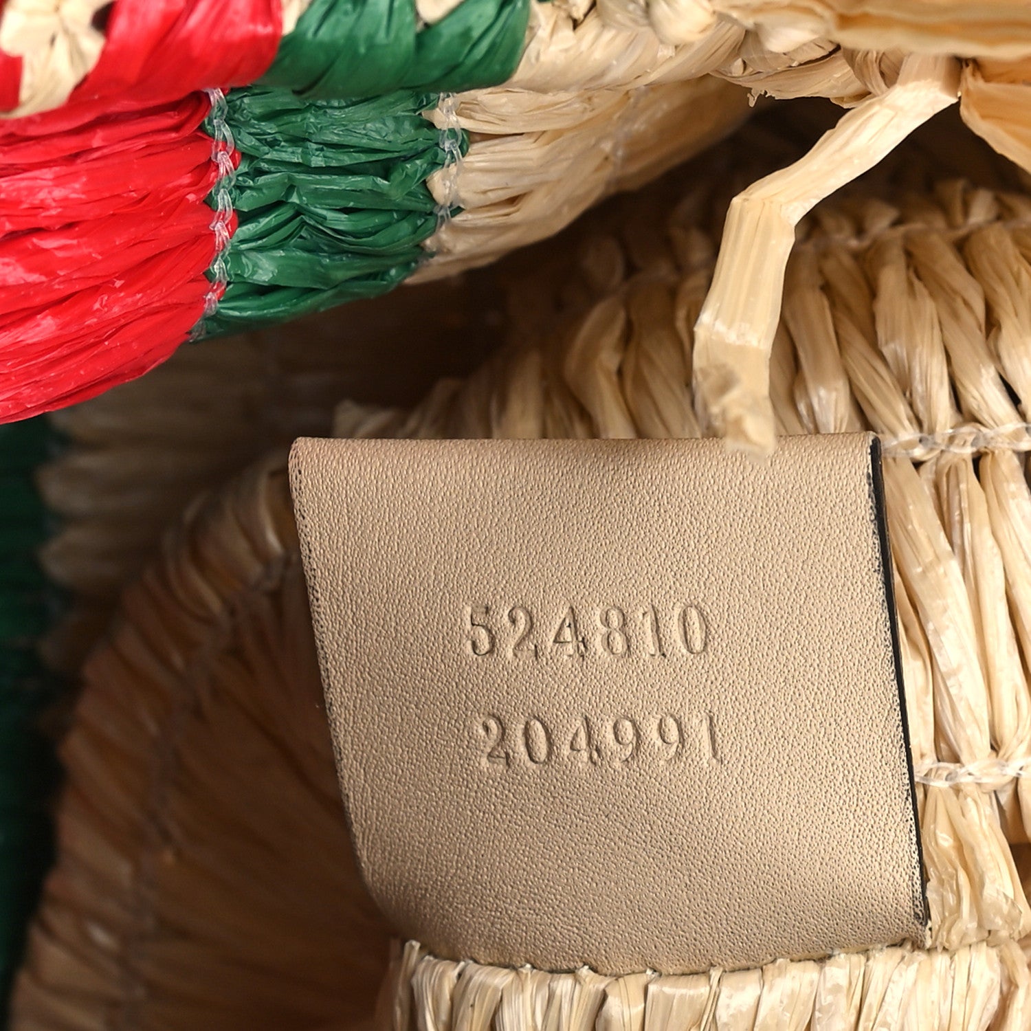 Gucci Raffia Linen Web Cestino Tote Bag 7 of 11