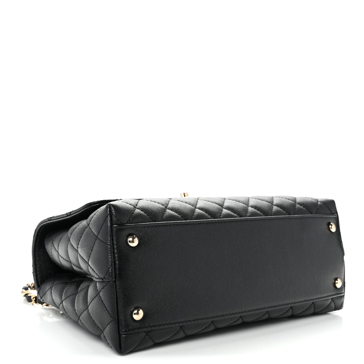 Chanel Caviar Quilted Small Coco Handle Flap Black 4 of 10