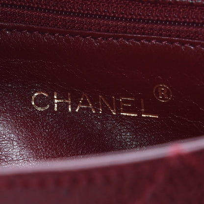 Chanel Caviar Quilted Medium Single Flap Dark Red 8 of 13