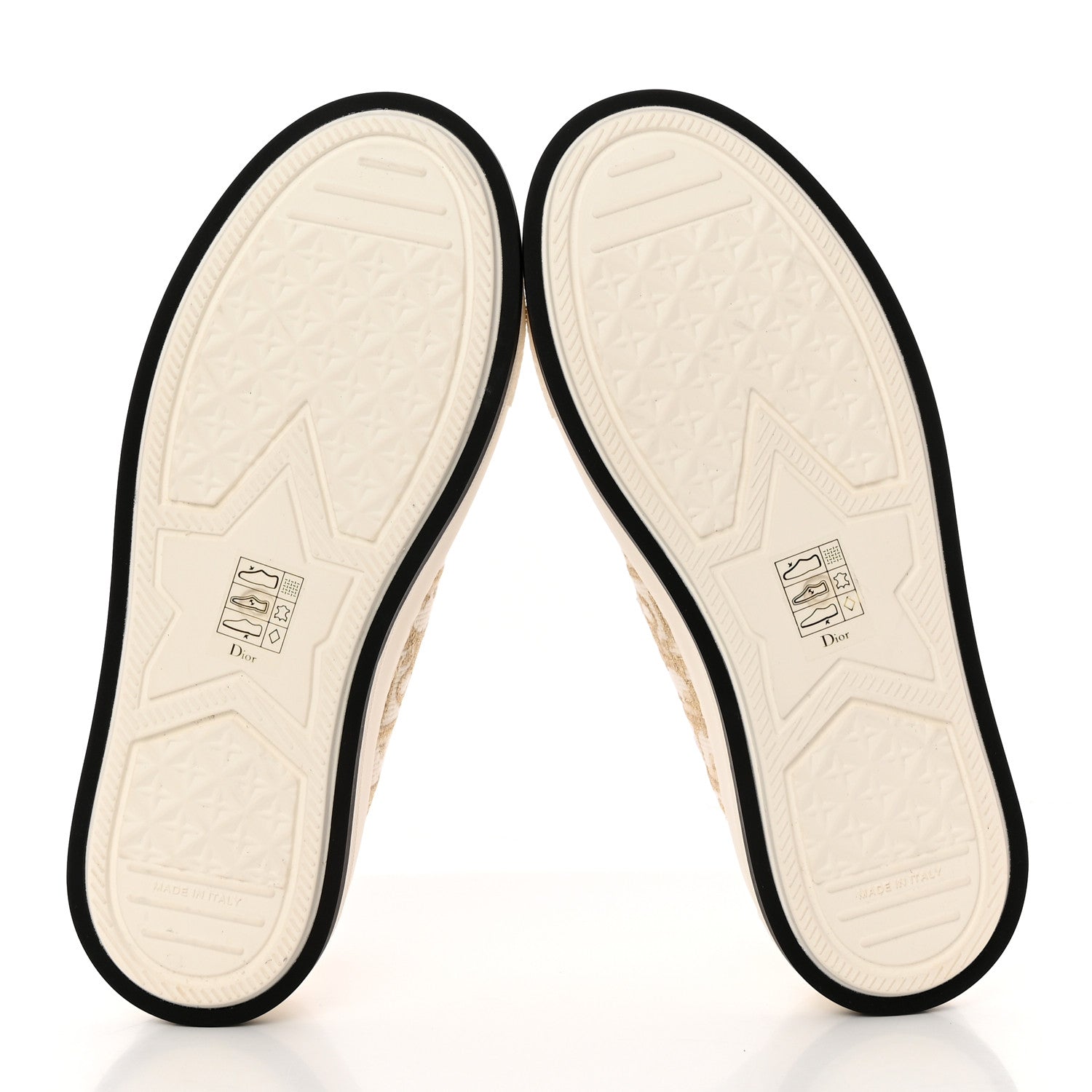 Christian Dior Canvas Oblique Walk'N'Dior Low Top Sneakers 35 Beige Gold 6 of 11