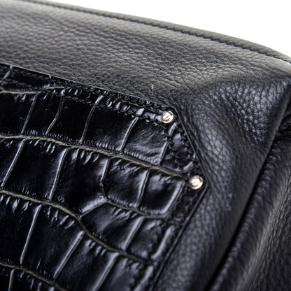Givenchy Calfskin Crocodile Embossed Small Pandora Black 10 of 10