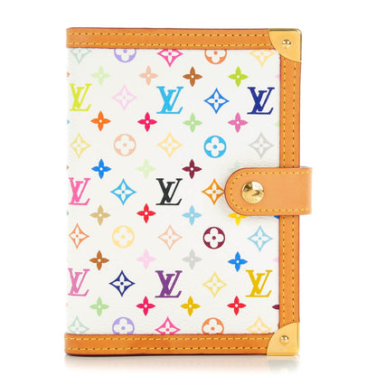 Louis Vuitton Monogram Multicolor Small Ring Agenda Cover White 1 of 7