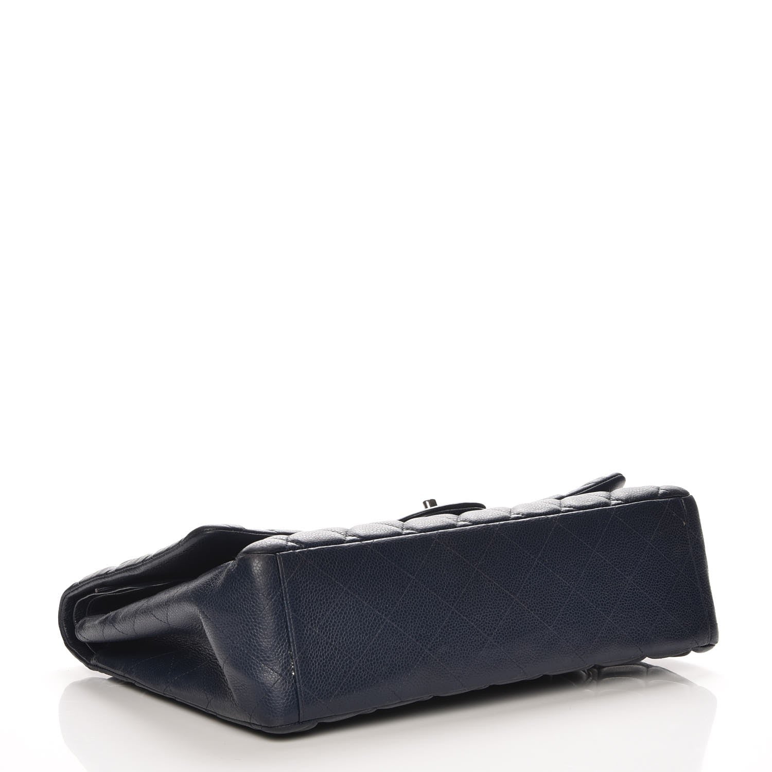 Chanel Caviar Quilted Maxi Double Flap Navy Blue 4 of 7