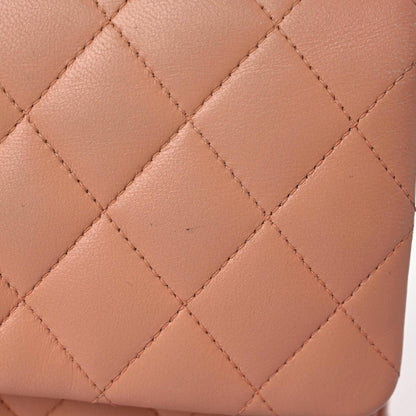 Chanel Lambskin Quilted Medium Double Flap Light Pink 15 of 16