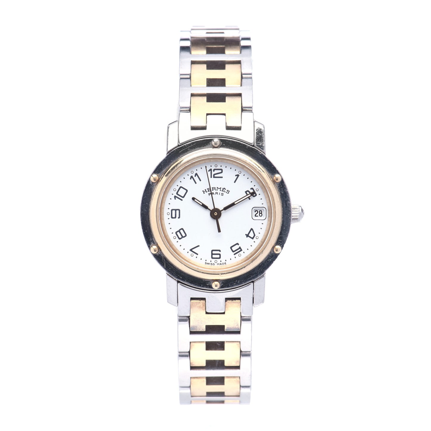 Stainless Steel 24mm Clipper Quartz Watch Gold