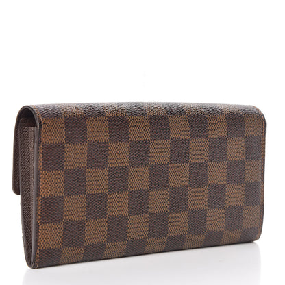 Louis Vuitton Damier Ebene Sarah Wallet 3 of 12