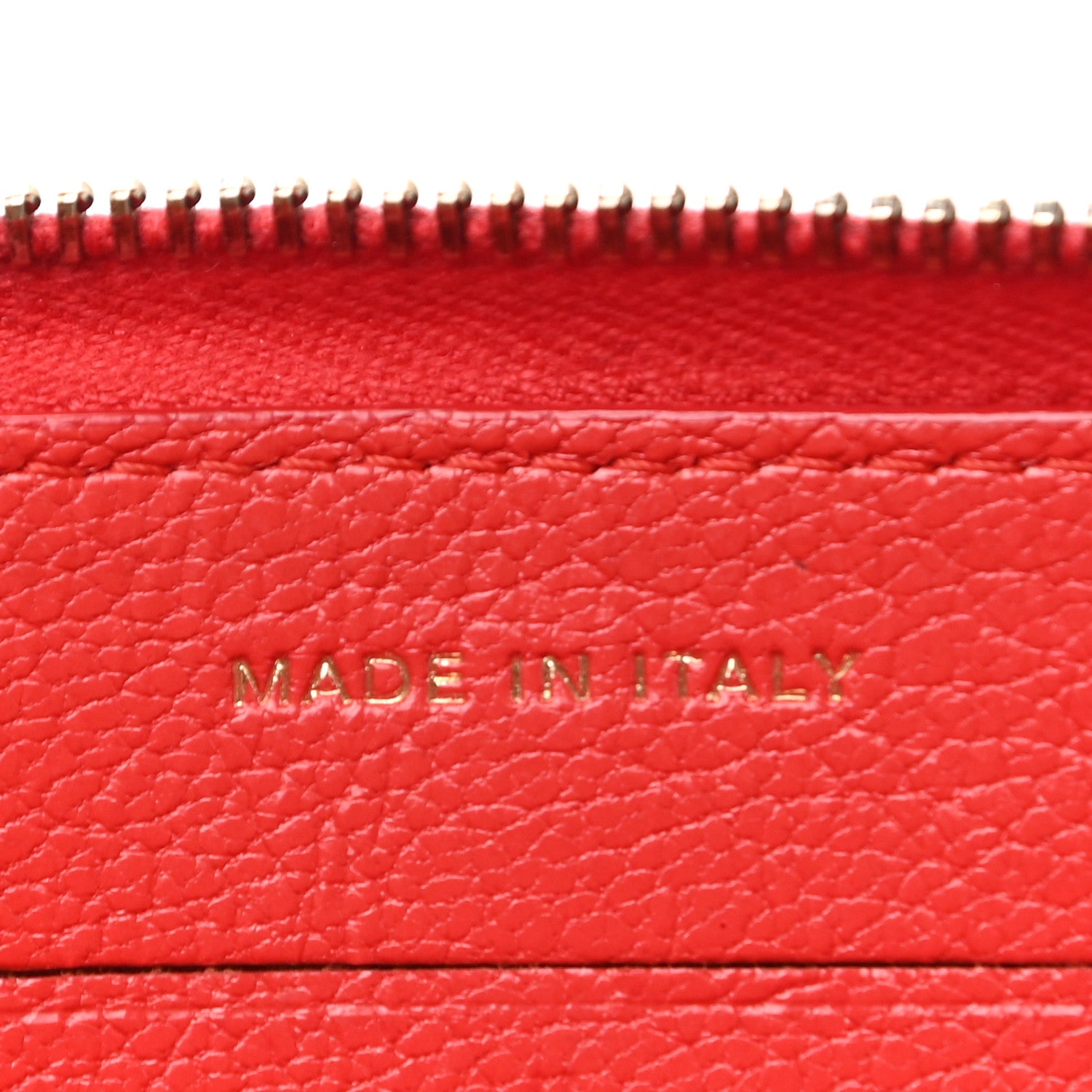 Chanel Shiny Goatskin Diagonal Quilted Small Zip Around Wallet Red 7 of 11