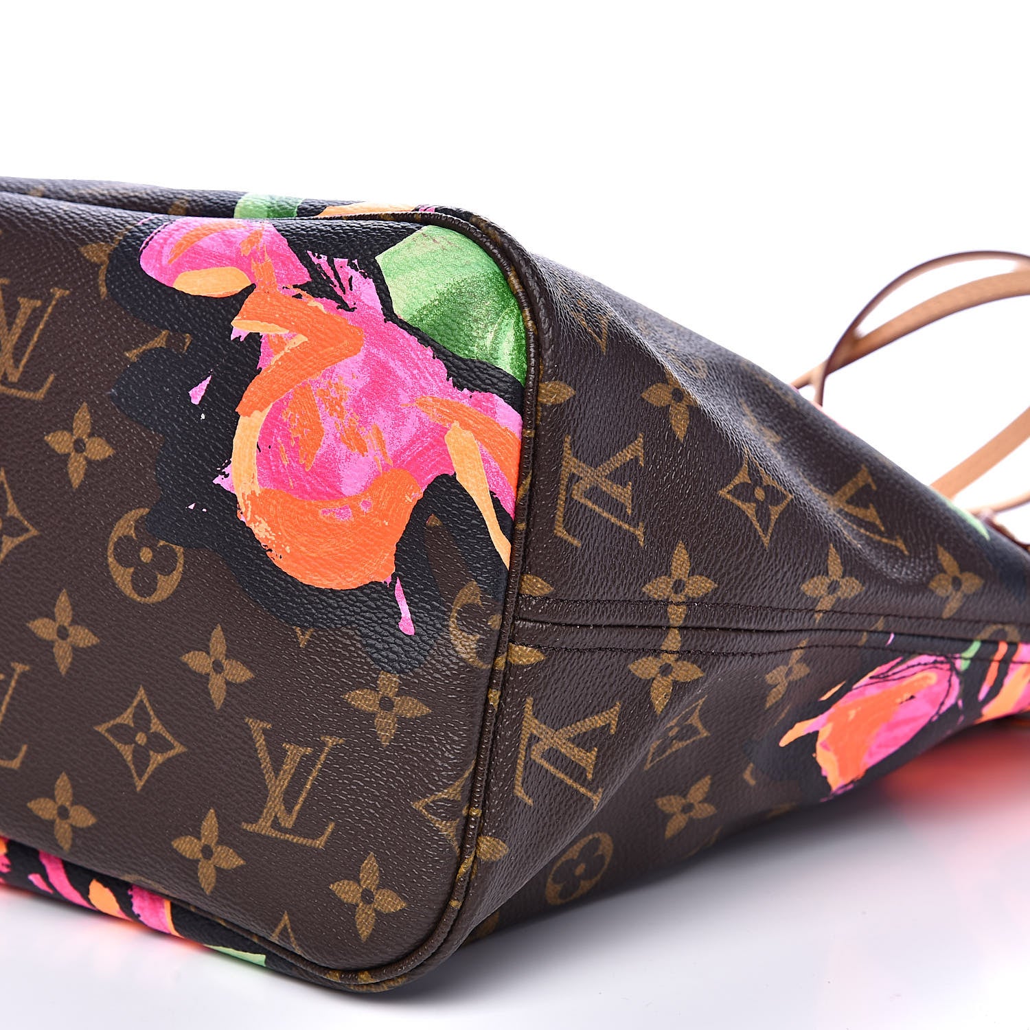 Louis Vuitton Monogram Roses Neverfull MM 9 of 11