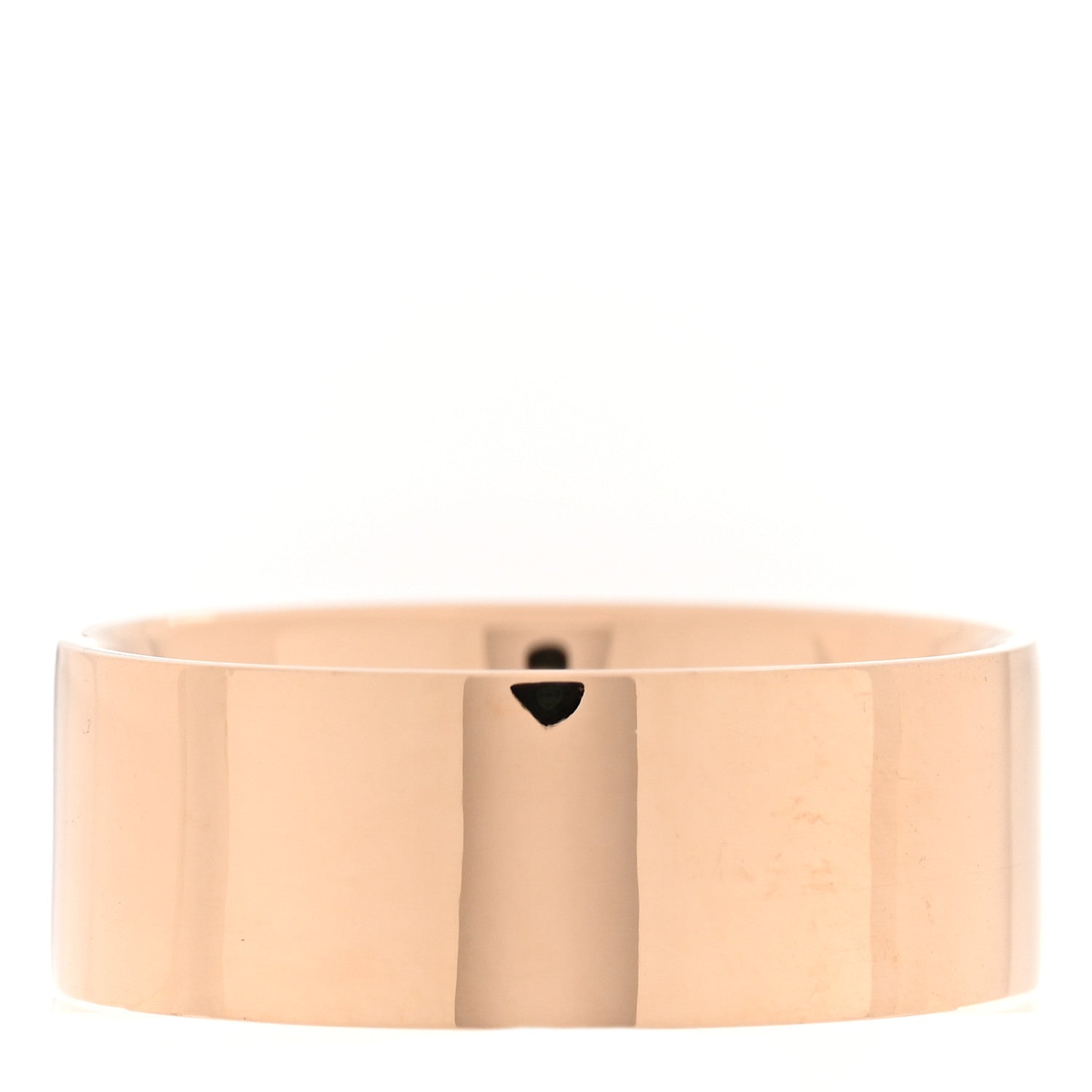 Hermes 18K Rose Gold Diamond Pave Clou D'H Ring 60 9 3 of 5