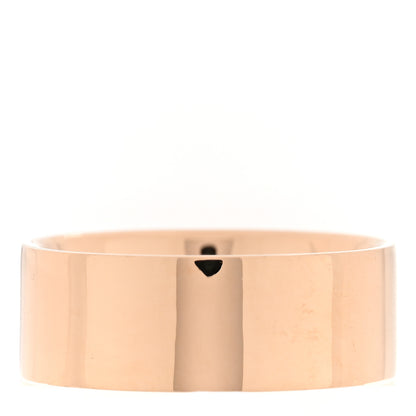 Hermes 18K Rose Gold Diamond Pave Clou D'H Ring 60 9 3 of 5