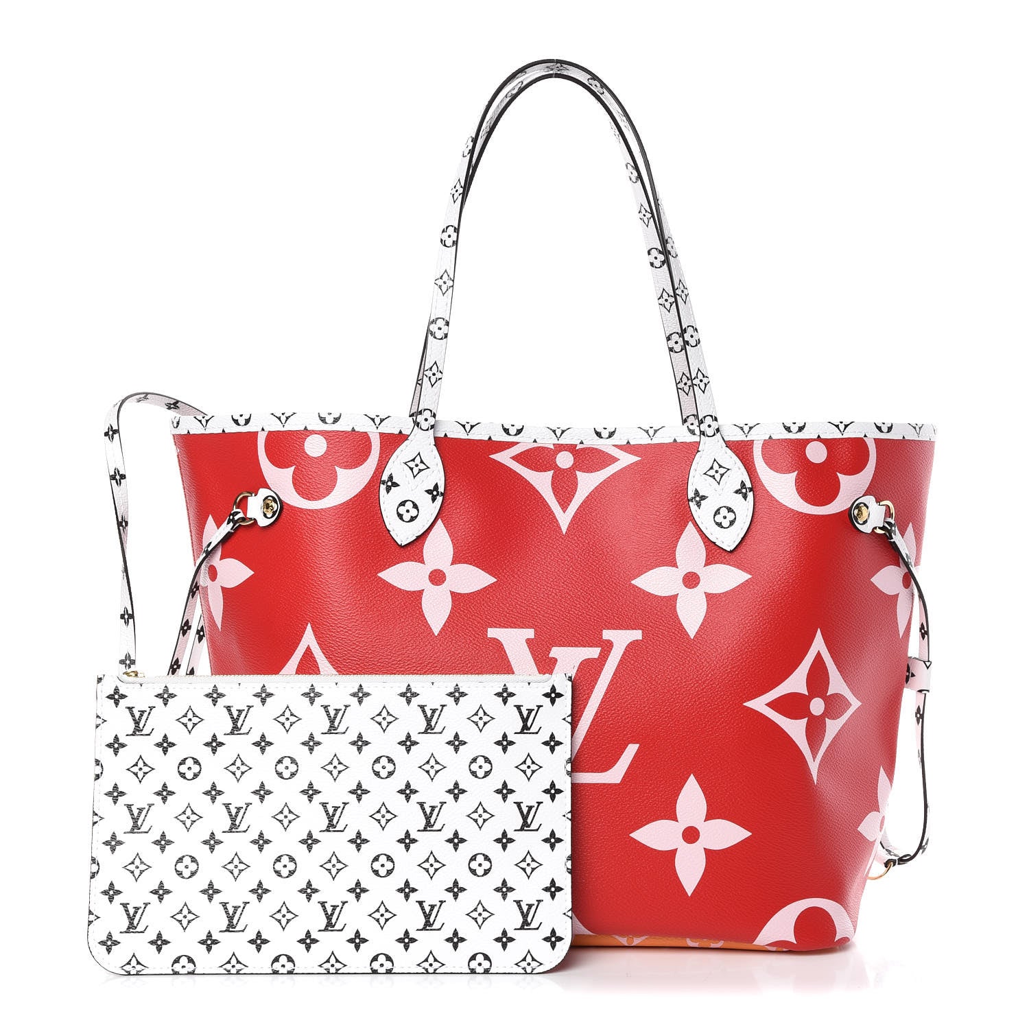 Louis Vuitton Monogram Giant Neverfull MM Rouge 1 of 11