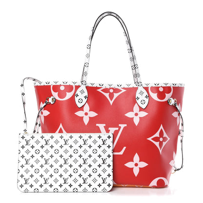 Louis Vuitton Monogram Giant Neverfull MM Rouge 1 of 11