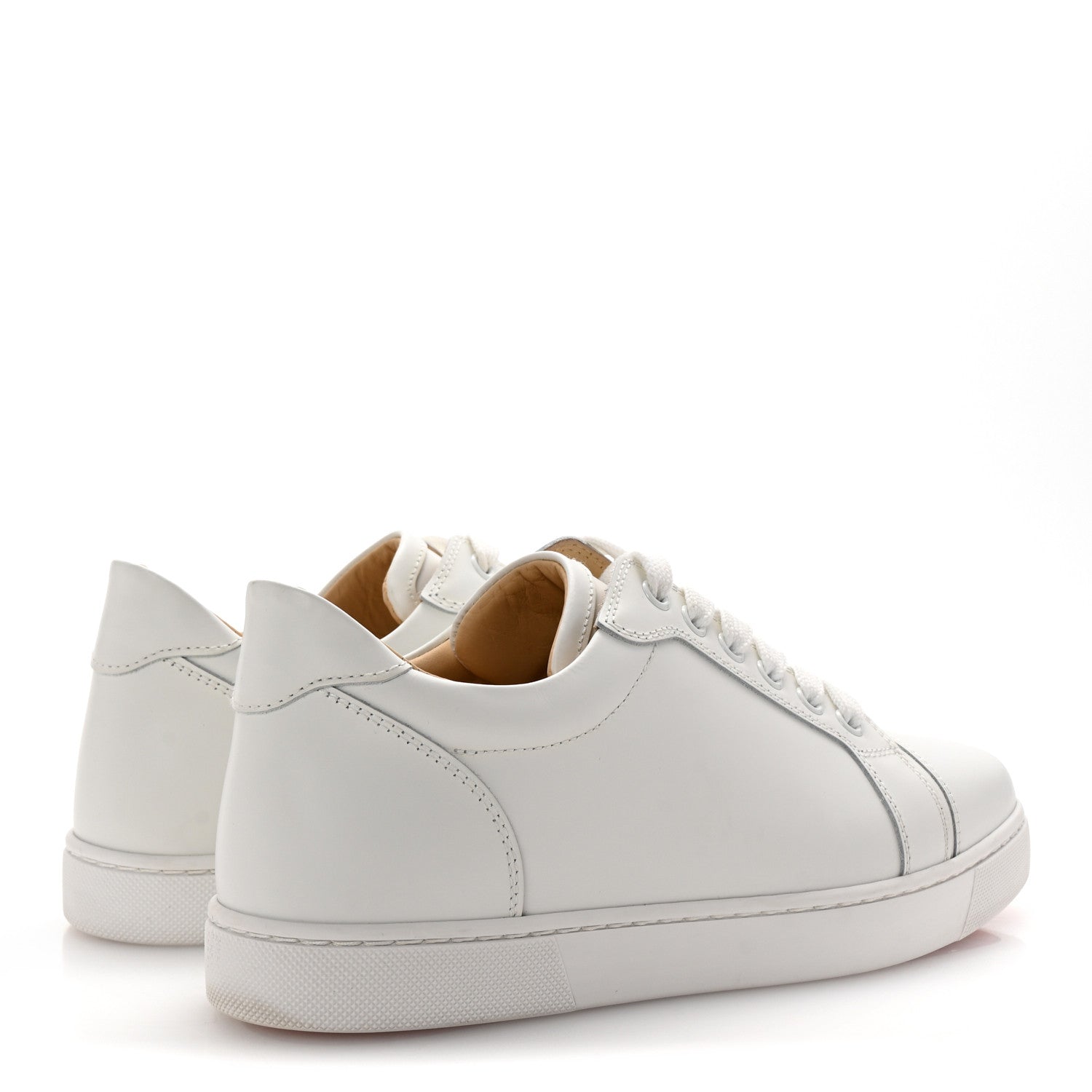 Christian Louboutin Calfskin Vieira Flat Sneakers 38.5 White 5 of 9