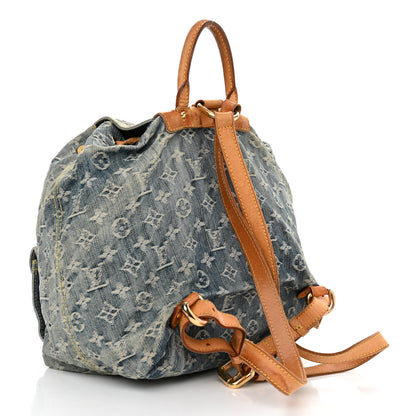 Louis Vuitton Denim Sac a Dos Backpack GM Blue 3 of 18