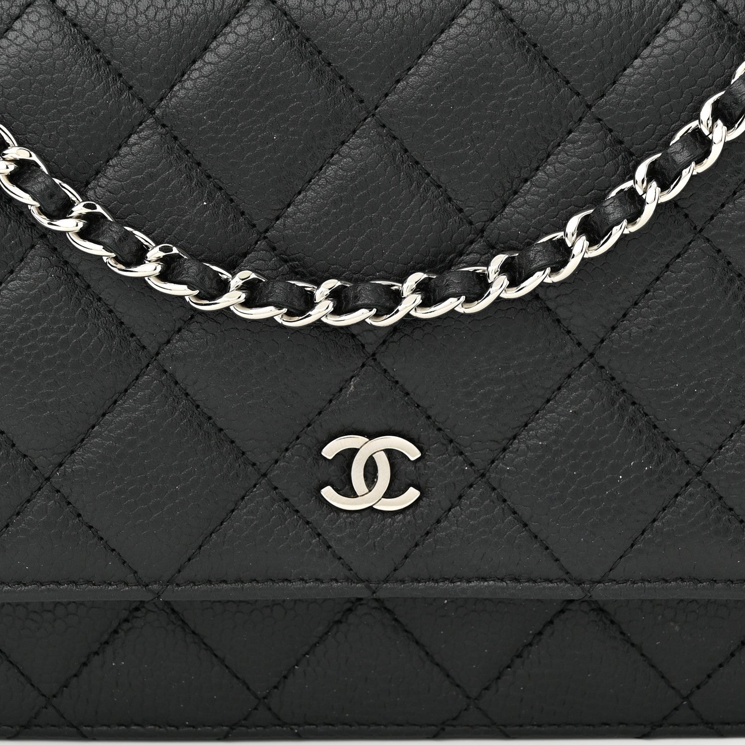 Chanel Caviar Quilted Wallet on Chain WOC Black 9 of 11