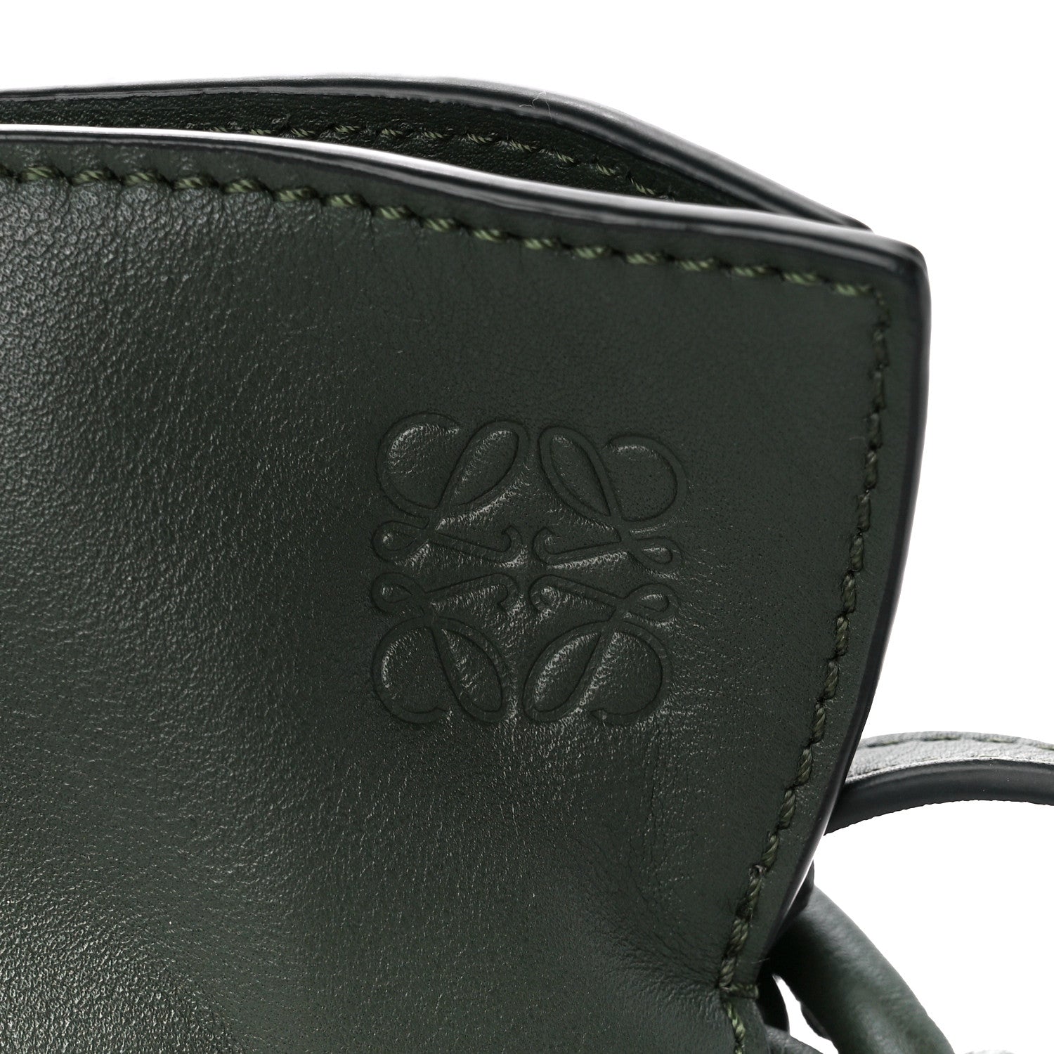 Loewe Calfskin Flamenco Knot Clutch Vintage Khaki 7 of 12