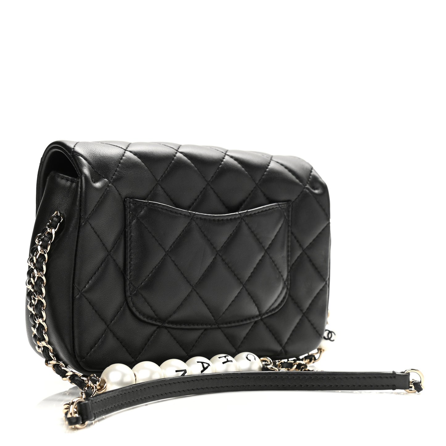 Lambskin Quilted Small My Precious Flap Black