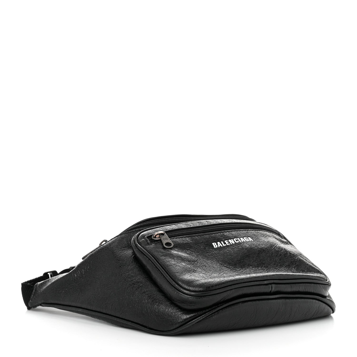 Balenciaga Agneau Arena Weekend Belt Wallet Black 4 of 10