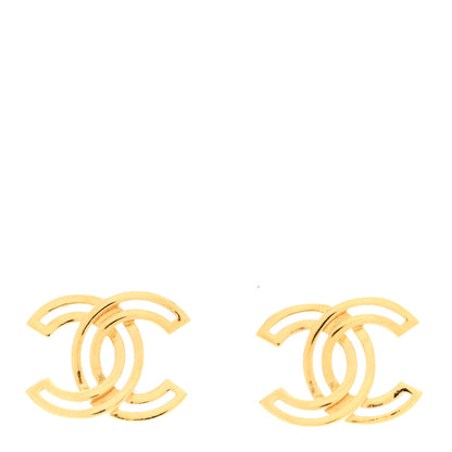 Chanel Metal Obazine CC Earrings Gold 1 of 5