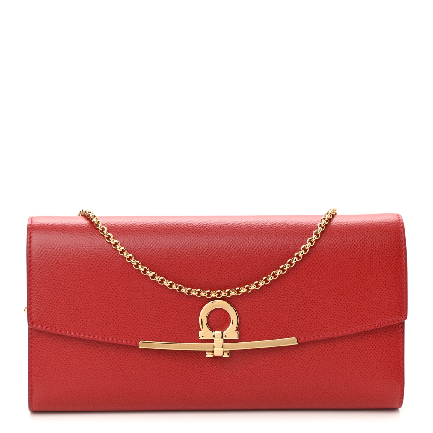 Hammered Calfskin Mini Gancini Icona Bag Lipstick