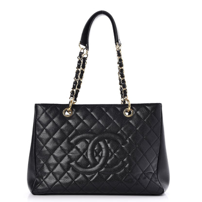 Chanel Caviar Quilted Grand Shopping Tote GST Black 1 of 10