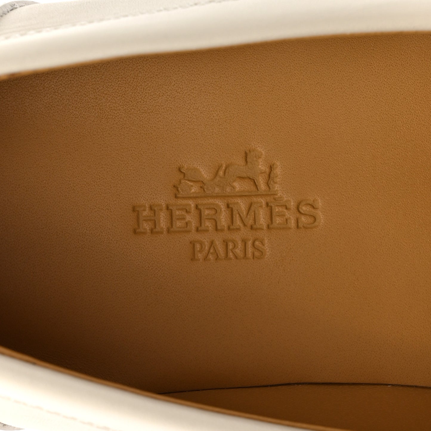 Calfskin Womens Impact Loafers 35 Blanc De Paris