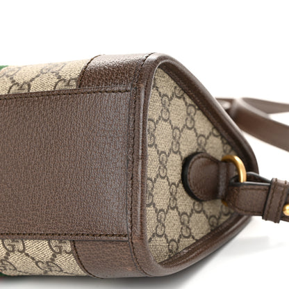 Gucci GG Supreme Monogram Web Small Ophidia Messenger Bag Beige Ebony New Acero 10 of 11