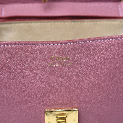 Chloe Grained Lambskin Mini Drew Shoulder Bag Washed Pink 8 of 9