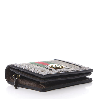 Gucci GG Supreme Monogram Web Ophidia Card Case Beige New Acero 3 of 8