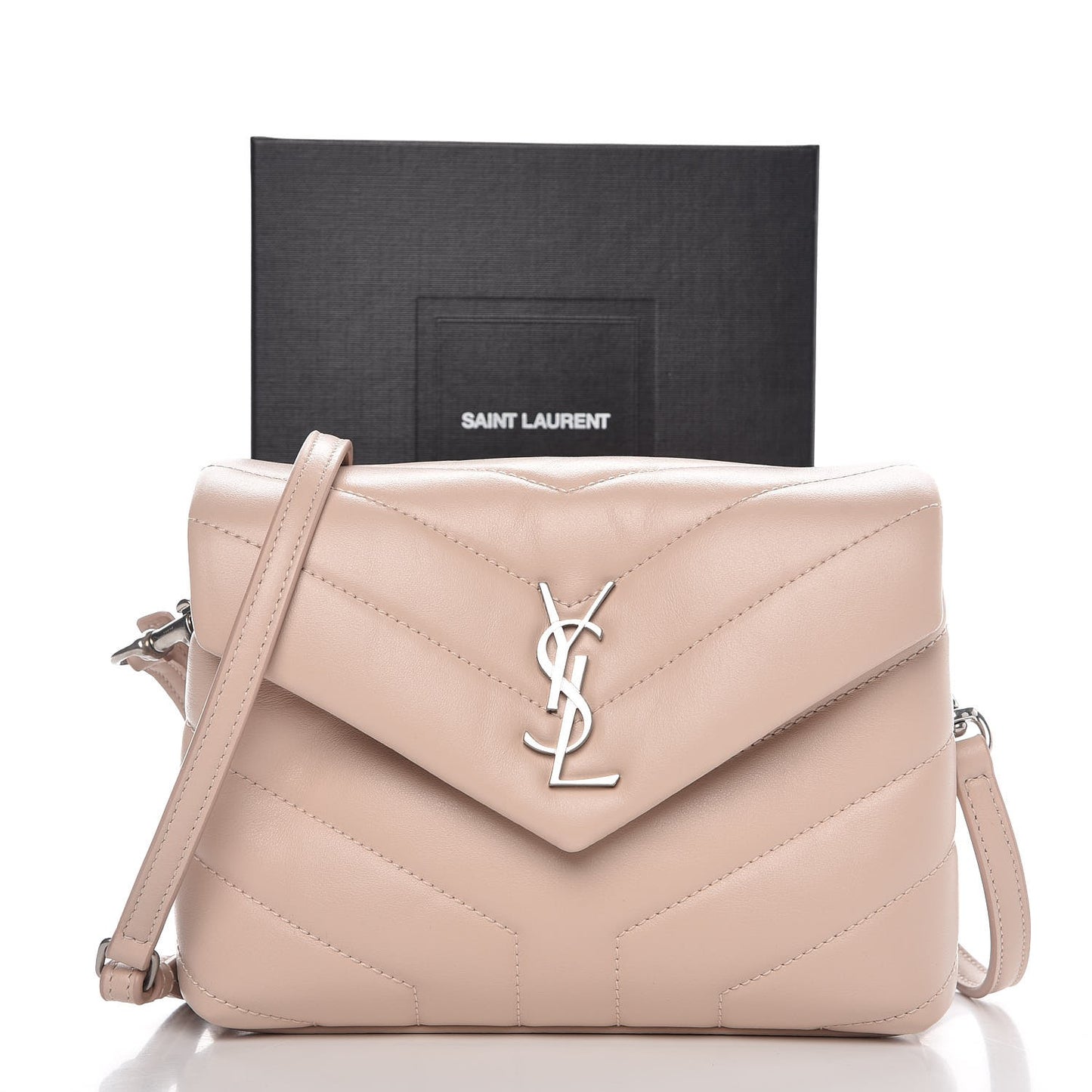 Calfskin Y Quilted Monogram Toy Loulou Crossbody Bag Marble Pink