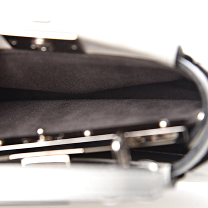 Fendi Shiny Nappa Micro Peekaboo Iconic Satchel White 6 of 14