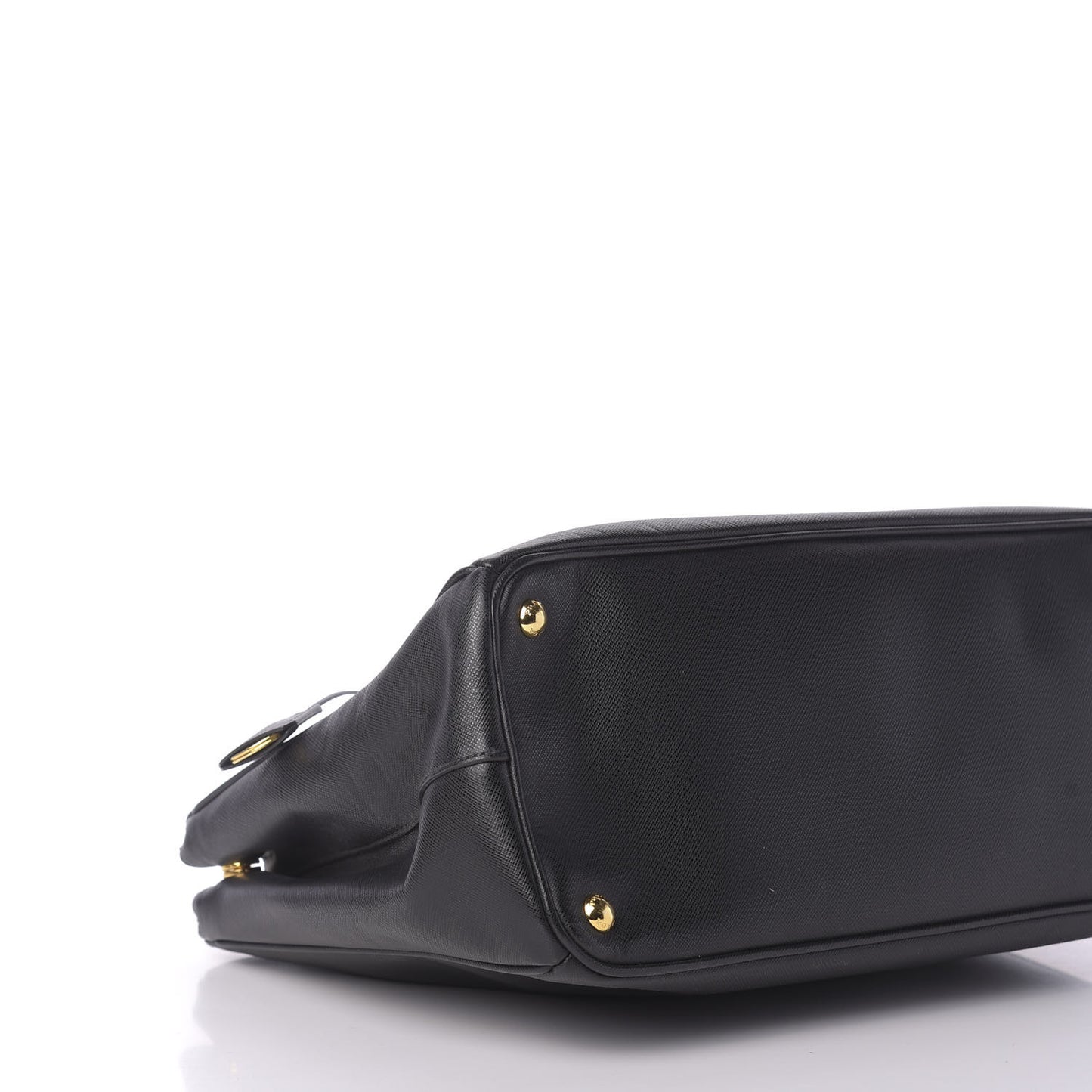 Saffiano Large Galleria Double Zip Tote Black