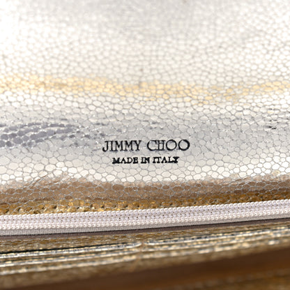 Jimmy Choo Glitter Fabric Reese Clutch Wallet Metallic 7 of 11