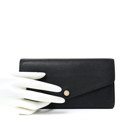 Louis Vuitton Empreinte Sarah Wallet NM Black 2 of 12