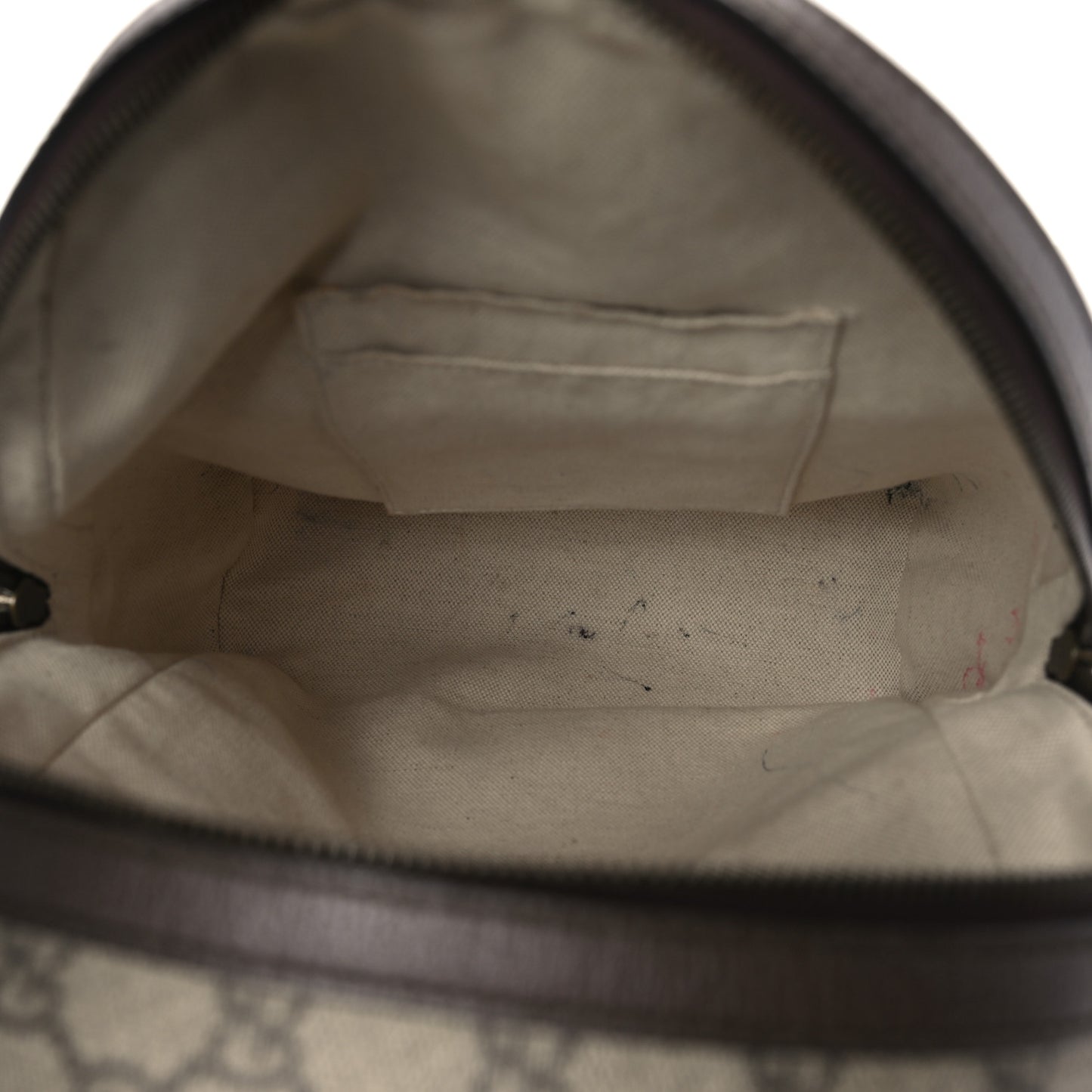GG Supreme Monogram Calfskin Web Small Ophidia Day Backpack Beige Ebony New Acero