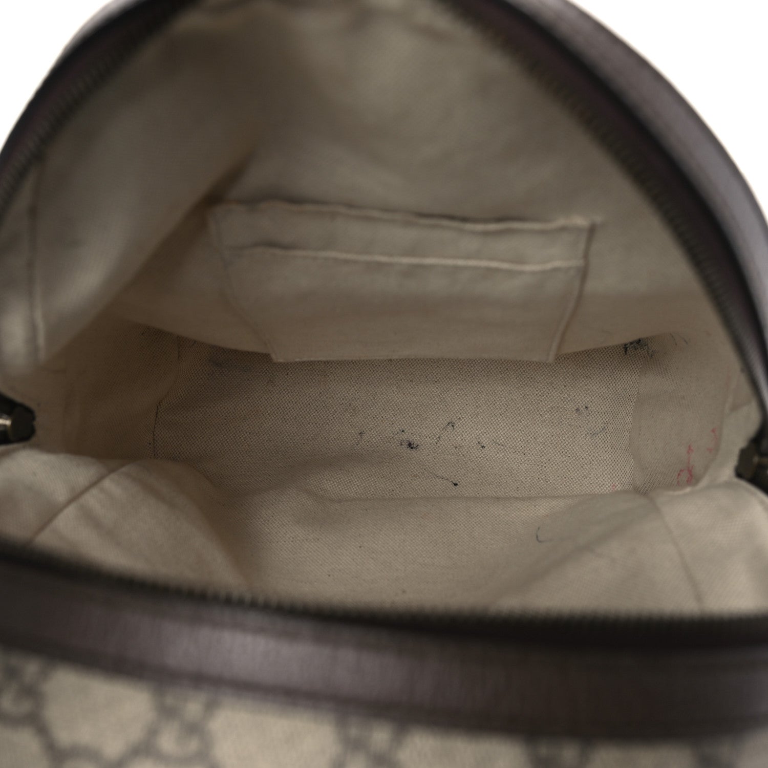 Gucci GG Supreme Monogram Calfskin Web Small Ophidia Day Backpack Beige Ebony New Acero 5 of 13
