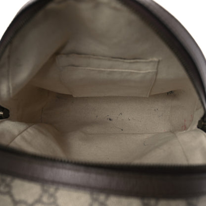 Gucci GG Supreme Monogram Calfskin Web Small Ophidia Day Backpack Beige Ebony New Acero 5 of 13