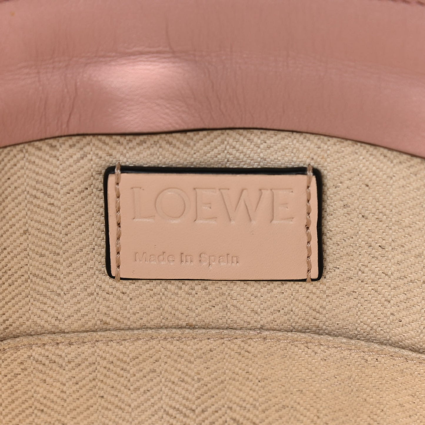 Calfskin T Pouch Bag Blush Ash